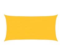 vidaXL Voile d'ombrage 160 g/m² rectangulaire Jaune 4x7 m PEHD, Voile de Soleil, Voile d’ombrage, Store de Patio, Voile de Pare-Soleil