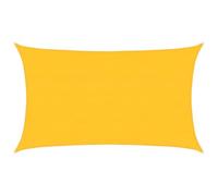 vidaXL Voile d'ombrage 160 g/m² rectangulaire Jaune 5x8 m PEHD