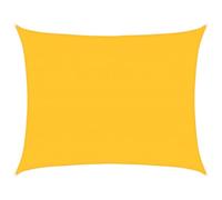 Voile d ombrage 160 g m² rectangulaire jaune 6x7 m PEHD