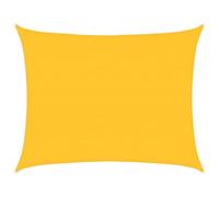 vidaXL Voile d'ombrage 160 g/m² rectangulaire jaune 6x8 m PEHD, voile de soleil, voile d’ombrage, store de patio, voile de pare-soleil