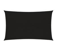 vidaXL Voile d'ombrage 160 g/m² rectangulaire Noir 6x8 m PEHD, Voile de Soleil, Voile d’ombrage, Store de Patio, Voile de Pare-Soleil, Voile de Jardin
