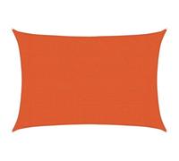 vidaXL Voile d'ombrage 160 g/m² rectangulaire Orange 3x4,5 m PEHD, Voile de Soleil, Voile d’ombrage, Store de Patio, Voile de Pare-Soleil