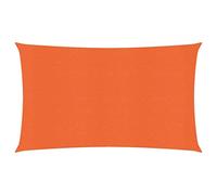 vidaXL Voile d'ombrage 160 g/m² rectangulaire Orange 4x7 m PEHD, Voile de Soleil, Voile d’ombrage, Store de Patio, Voile de Pare-Soleil