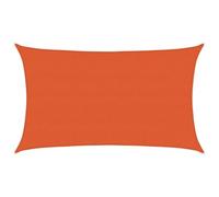 vidaXL Voile d'ombrage 160 g/m² rectangulaire Orange 5x8 m PEHD, Voile de Soleil, Voile d’ombrage, Store de Patio, Voile de Pare-Soleil
