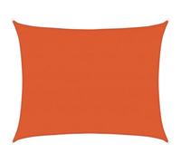 vidaXL Voile d'ombrage 160 g/m² rectangulaire Orange 6x7 m PEHD, Voile de Soleil, Voile d’ombrage, Store de Patio, Voile de Pare-Soleil