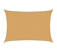vidaXL Voile d'ombrage 160 g/m² rectangulaire Sable 2,5x3,5m PEHD