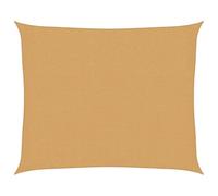 vidaXL Voile d'ombrage 160 g/m² rectangulaire Sable 2,5x3 m PEHD, Voile de Soleil, Voile d’ombrage, Store de Patio, Voile de Pare-Soleil