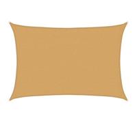 vidaXL Voile d'ombrage rectangulaire 160 g/m² PEHD Sable 2,5 x 4 m