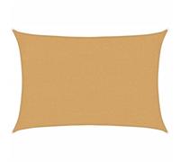 Voile d ombrage 160 g m² rectangulaire sable 2x2,5 m PEHD