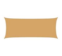 vidaXL Voile d'ombrage 160 g/m² rectangulaire Sable 2x5 m PEHD, Voile de Soleil, Voile d’ombrage, Store de Patio, Voile de Pare-Soleil