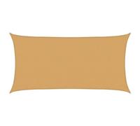 vidaXL Voile d'ombrage 160 g/m² rectangulaire 3 x 6 m sable PEHD