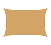 vidaXL Voile d'ombrage 160 g/m² rectangulaire PEHD Sable 4x5 m