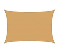vidaXL Voile d'ombrage rectangulaire 160 g/m² PEHD Sable 5x7 m