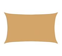 Voile d ombrage 160 g m² rectangulaire Sable 5x8 m PEHD