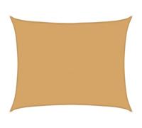 vidaXL Voile d'ombrage 160 g/m² rectangulaire Sable 6x7 m PEHD