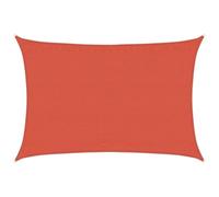 vidaXL Voile d'ombrage 160 g/m² rectangulaire Terre Cuite 3,5x5 m PEHD, Voile de Soleil, Voile d’ombrage, Store de Patio, Voile de Pare-Soleil