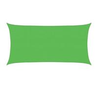 vidaXL Voile d'ombrage rectangulaire 2 x 3,5 m 160 g/m² PEHD Vert clair
