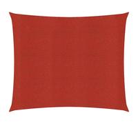 vidaXL Voile d'Ombrage Protection Voile Solaire Voile de Parasol Anti UV Jardin Patio Terrasse Balcon Extérieur 160 g/m² Rouge 2,5x2,5 m PEHD