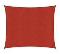 vidaXL Voile d'Ombrage Protection Voile Solaire Voile de Parasol Anti UV Jardin Patio Terrasse Balcon Extérieur 160 g/m² Rouge 2x2,5 m PEHD