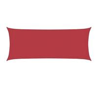 vidaXL Voile d'ombrage 160 g/m² Rouge 2x4,5 m PEHD