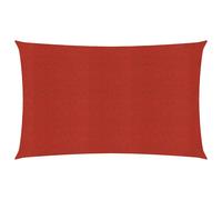 Vidaxl Voile D'ombrage 160 G/M² Rouge 3x6 M Pehd Rouge