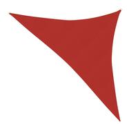 Vidaxl Voile D'ombrage 160 G/M² Rouge 5x5x6 M Pehd Blanc