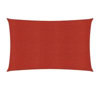 Vidaxl Voile D'ombrage 160 G/M² Rouge 6x8 M Pehd Rouge