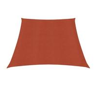 vidaXL Voile d'ombrage 160 g-m² Terre cuite 3-4x2 m PEHD