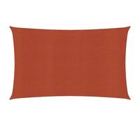 Vidaxl Voile D'ombrage 160 G/M² Terre Cuite 3x6 M Pehd Blanc