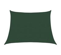 vidaXL Voile d'ombrage 160 g/m² trapèze Vert foncé 4/5x3 m PEHD, Voile de Soleil, Voile d’ombrage, Store de Patio, Voile de Pare-Soleil