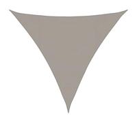 vidaXL Voile d'ombrage 160 g/m² Triangulaire Gris Clair 4x4x4 m PEHD, Voile de Soleil, Voile d’ombrage, Store de Patio, Voile de Pare-Soleil