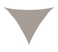 vidaXL Voile d'ombrage 160 g/m² Triangulaire Gris Clair 4x4x5,8 m PEHD