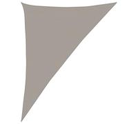 vidaXL Voile d'ombrage 160 g/m² Triangulaire Gris Clair 4x5x6,8 m PEHD, Voile de Soleil, Voile d’ombrage, Store de Patio, Voile de Pare-Soleil