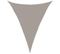 vidaXL Voile d'ombrage 160 g/m² Triangulaire Gris Clair 5x6x6 m PEHD, Voile de Soleil, Voile d’ombrage, Store de Patio, Voile de Pare-Soleil