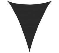 vidaXL Voile d'ombrage 160 g/m² Triangulaire Noir 5x7x7 m PEHD, Voile de Soleil, Voile d’ombrage, Store de Patio, Voile de Pare-Soleil