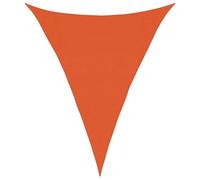 vidaXL Voile d'ombrage 160 g/m² Triangulaire Orange 3x4x4 m PEHD