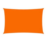 vidaXL Voile d'ombrage 160 g/m² Triangulaire Orange 3x4x4 m PEHD, Voile de Soleil, Voile d’ombrage, Store de Patio, Voile de Pare-Soleil