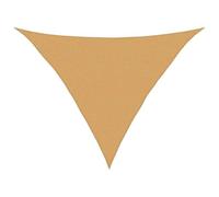 vidaXL Voile d'ombrage 160 g/m² Triangulaire Sable 2,5x2,5x3,5 m PEHD