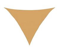 vidaXL Voile d'ombrage 160 g/m² triangulaire sable 4x4x5,8 m PEHD, voile de soleil, voile d’ombrage, store de patio, voile 4002061