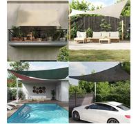 vidaXL Voile d'ombrage 160 g/m² triangulaire sable 4x4x5,8 m PEHD, voile de soleil, voile d’ombrage, store de patio, voile 4002061