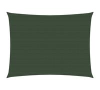Vidaxl Voile D'ombrage 160 G/M² Vert Foncé 2,5x3 M Pehd Blanc
