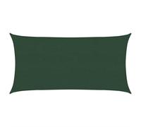 Vidaxl Voile D'ombrage 160 G/M² Vert Foncé 2,5x5 M Pehd Blanc