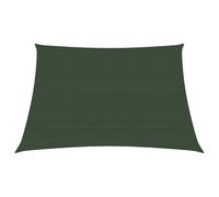 Vidaxl Voile D'ombrage 160 G/M² Vert Foncé 3/4x2 M Pehd Vert