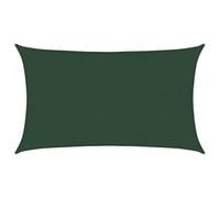 vidaXL Voile d'ombrage 160 g/m² Vert foncé 5x8 m PEHD, Voile de Parasol, bâche de Parasol, écran Solaire, voiles de Parasol, bâches de Parasol