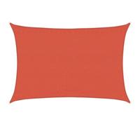 vidaXL Voile d'ombrage 160g/m² rectangulaire Terre Cuite 3,5x4,5m PEHD, Voile de Soleil, Voile d’ombrage, Store de Patio, Voile de Pare-Soleil