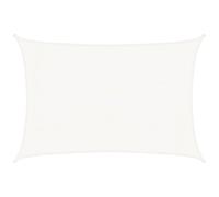 vidaXL Voile d'Ombrage Bâche de Voile de Soleil Toile d'Ombrage Protection UV Jardin Terrasse Balcon Extérieur 160 g/m² Blanc 3x4,5 m PEHD