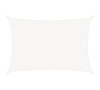 vidaXL Voile d'Ombrage Bâche de Voile de Soleil Toile d'Ombrage Protection UV Jardin Terrasse Balcon Extérieur 160 g/m² Blanc 5x7 m PEHD