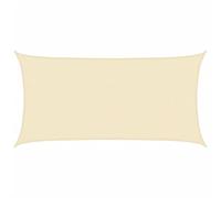 vidaXL Voile d'Ombrage Bâche de Voile de Soleil Toile d'Ombrage Protection UV Jardin Terrasse Balcon Extérieur 160 g/m² Crème 2x3,5 m PEHD