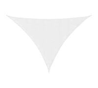 vidaXL Voile d'ombrage blanc 7x5x5 m 100 % polyester oxford, bâche de voile d'ombrage, auvent d'ombrage,, auvent de fête, 4001005