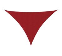 vidaXL Voile d'ombrage triangulaire en tissu Oxford 2,5x2,5x3,5 m Rouge